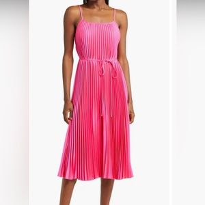 Sam Edelman Hammered Satin Plisse’ Dress